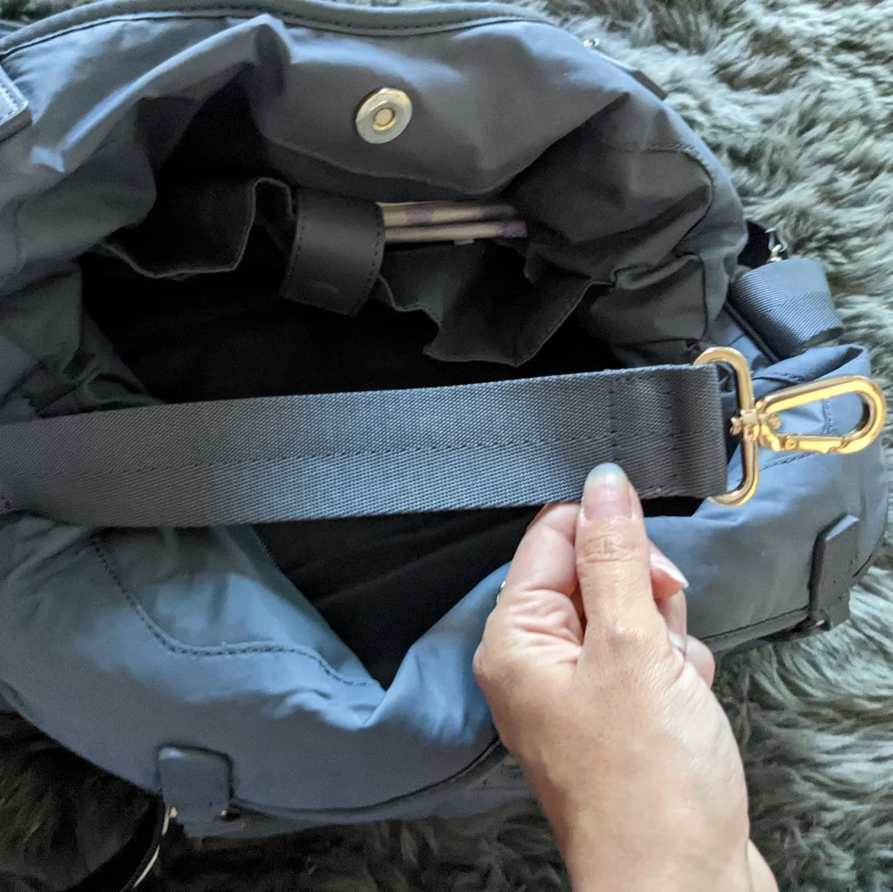 Tory Burch Quilted Diaper Bag.
